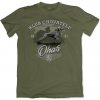 Army a lovecké tričko a košile Triko Bad Badger myslivecké Výmarský ohař olivové
