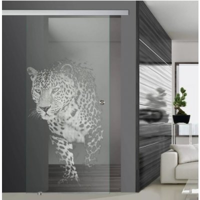 Glasdesign Jaguar skleněné posuvné dveře LG 102,5 x 205 cm – Sleviste.cz