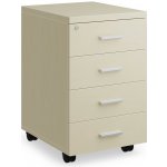 Rauman Simple Office zásluvkový 40 x 48 cm 4 zásuvky bříza – Zboží Mobilmania