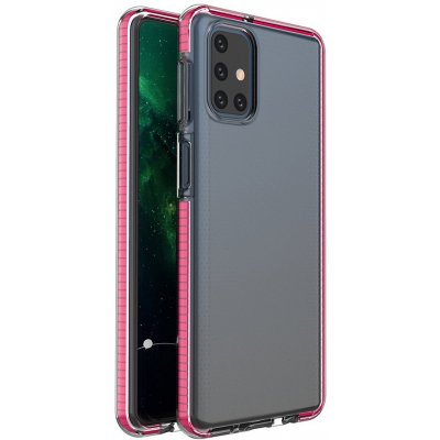 Pouzdro Spring Case TPU Samsung Galaxy M51 clear / ružové