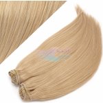 DELUXE 40cm clip in vlasy REMY přírodní blond 22 – Hledejceny.cz