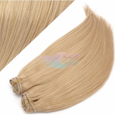 DELUXE 40cm clip in vlasy REMY přírodní blond 22 – Hledejceny.cz
