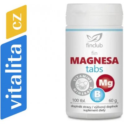 Finclub Magnesatabs hořčík 100 tablet – Hledejceny.cz