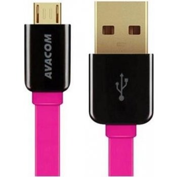 Avacom DCUS-MIC-120P USB - Micro USB, 120cm, růžový