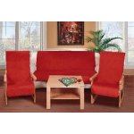 Bellatex přehoz na křeslo Korall micro 2 červená 150 x 200 cm, 2 ks 65 x 150 cm – Sleviste.cz