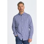 Gant košile reg poplin gingham shirt modrá – Zboží Mobilmania