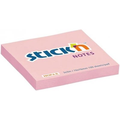 Stick’n by Hopax Samolepicí bloček Pastel Notes růžová – Zboží Dáma