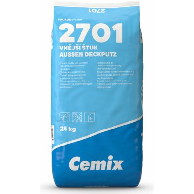 Cemix 2701 Štuk vnější 25 kg – Zboží Mobilmania