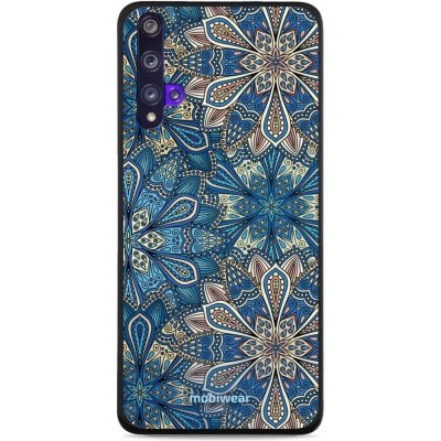 Pouzdro Mobiwear Glossy Huawei Nova 5T / Honor 20 - G038G - Modré mandala květy – Zbozi.Blesk.cz
