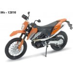 Welly Motocykl KTM 690 Enduro model oranžový 1:18 – Zboží Mobilmania