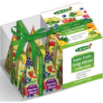 Liran SUPER FRUITS COLLECTION dárkové pyramidky 12 x 2 g