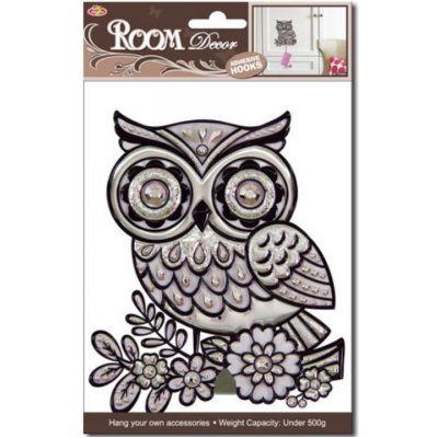 Samolepky na zeď SLK-0909 sova 14,5 x 16 cm IMPOL TRADE – Zboží Dáma
