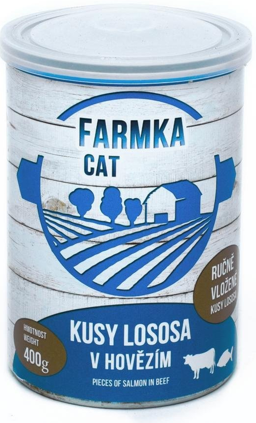 Farmka Cat s lososem 400 g