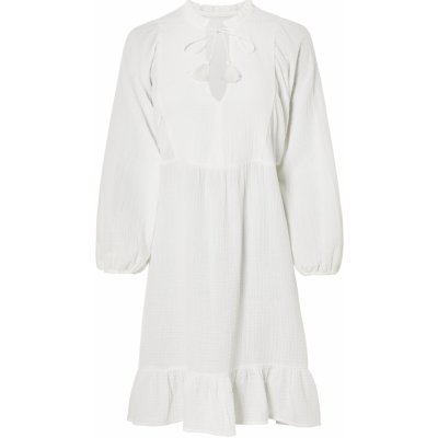Esmara Dámské mušelínové šaty z čisté bavlny bílá – Zboží Mobilmania