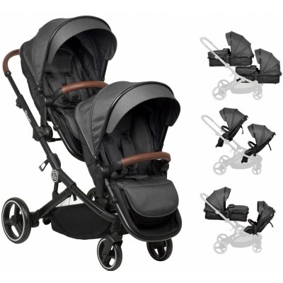 babyGO Twiner Grey 2021 – Hledejceny.cz