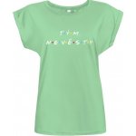 Tričko s potiskem Tým nevěsty ve stylu Přátel dámské Mentolová – Sleviste.cz