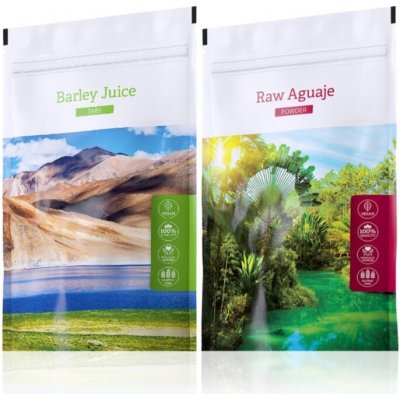Energy Barley Juice tabs 200 tablet + Raw Aguaje 120 kapslí – Hledejceny.cz