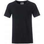 James & Nicholson klasické chlapecké tričko z biobavlny 8008B černá – Zboží Dáma
