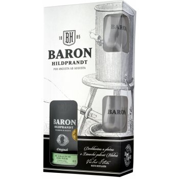 Baron Hildprandt ze zralých hrušek 40% 0,7 l (dárkové balení 2 sklenice)