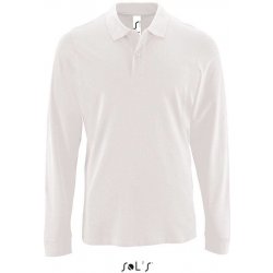 Sol's Perfect LSL Men pánské piqué polo s dl. rukávem bílá