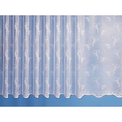 Žakárová záclona - kvítí - vzor 17501 - 250 cm – Zboží Mobilmania