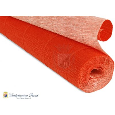 Italský krepový papír Cartotecnica Rossi 140g (50 x 250cm) - oranžová 780 – Sleviste.cz