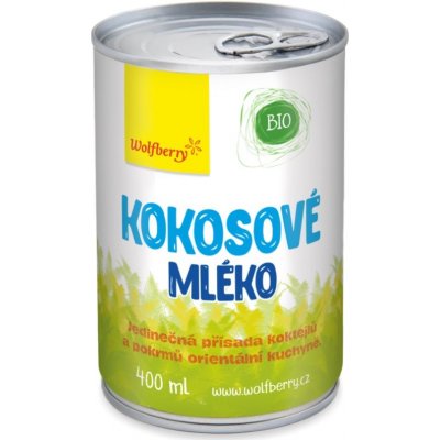 Wolfberry Bio Kokosové mléko kokosové mléko 400 ml – Zboží Mobilmania