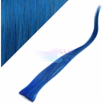 Clip in pramen 50cm - modrá – Zboží Mobilmania