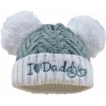 Kojenecká šalvějová čepička I LOVE DADDY – Zboží Dáma