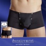 Svenjoyment Pánské černé push-up boxerky s patentkovým zapínáním pytlíku – Zboží Mobilmania