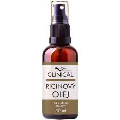 Clinical Ricinový olej za studena lisovaný 50 ml – Zbozi.Blesk.cz