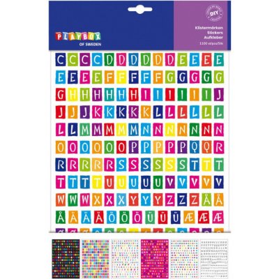 Samolepky abeceda 1100 ks – Zboží Dáma