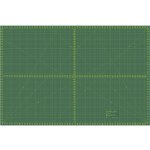 Donwei Řezací podložka na látky patchwork DONWEI DW 12121 samosvorná zelená 90x60cm vel. L tloušťka 3mm – Sleviste.cz