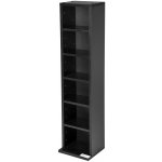 Tectake 401701 Stojan se 6 policemi na 102 CD černá – Zboží Mobilmania