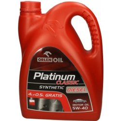 Orlen Oil Platinum Classic Diesel Synthetic 5W-40 4,5 l