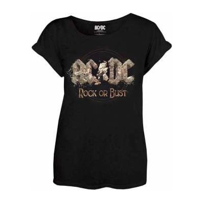 Dámské tričko Rock Or Bust – Zbozi.Blesk.cz