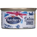 Krmivo pro kočky Butcher's Cat Class.Delic.Dinners kuře krůta 85 g