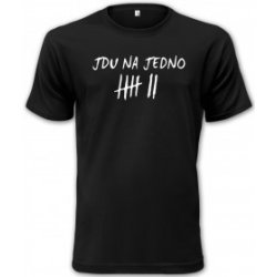 trend-design.cz tričko jdu na jedno pánské Černá