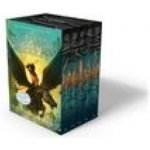 Percy Jackson and the Olympians 5 Book Paperback Boxed Set W/Poster Riordan RickPaperback – Zboží Dáma