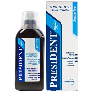 PresiDent Ústní voda Sensitive bez alkoholu 250 ml