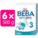 BEBA 3 OPTIPRO 6 x 500 g – Zbozi.Blesk.cz