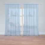 Sablio Záclony Modrá sky blue: 2ks 150x250cm – Hledejceny.cz