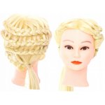 KIK KX6961 Cvičná hlava s přírodními vlasy 60-70 cm blond – Zboží Dáma