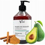 ZPEVŇUJÍCÍ MASÁŽNÍ OLEJ AVOKÁDO A SKOŘICE VCEE 500ML – Sleviste.cz