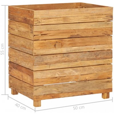 Dekorhome truhlík teakové dřevo 50x40x38 cm