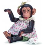 ASI Šimpanzí slečna Lola v letních šatech s květy Asivil opička – Hledejceny.cz