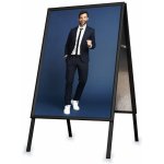 A-Z Reklama CZ Reklamní zaklapávací stojan Áčko na plakáty A1 (594x841 mm) profil 25 mm - ostrý roh - Černý – Zboží Živě