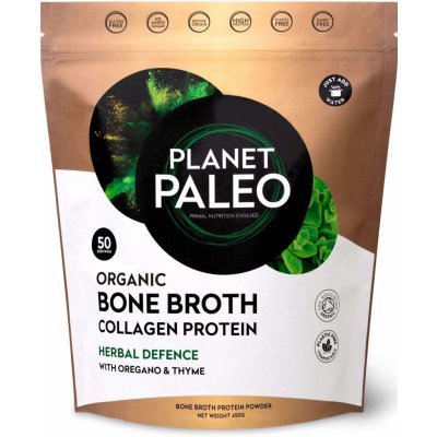 Planet Paleo BIO Sušený hovězí vývar s bylinkami 450 g – Zboží Dáma