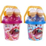 Teddies Sada na písek kbelík formičky zmrzlina Modrá – Sleviste.cz