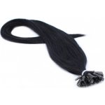 60cm 100% lidské vlasy pro metodu keratin 0,5g/pramen černá – Sleviste.cz
